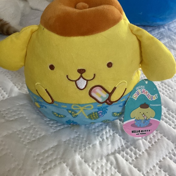 Pompompurin Squishmallow with Ice Cream Sanrio Kellytoy 6.5" Sanrio - Picture 2 of 8